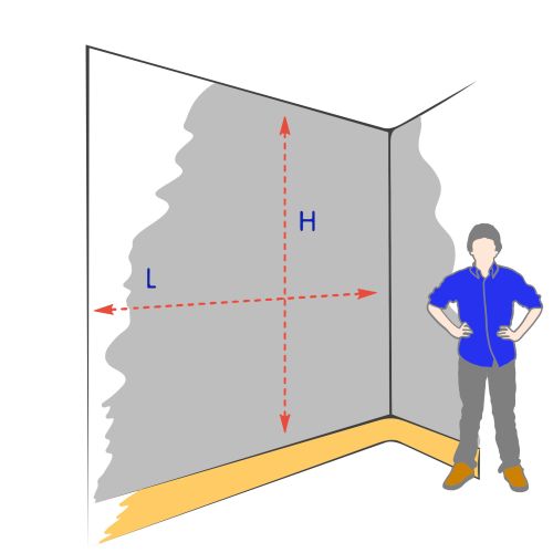 Dimensions Toile Tendue Mur Plafond