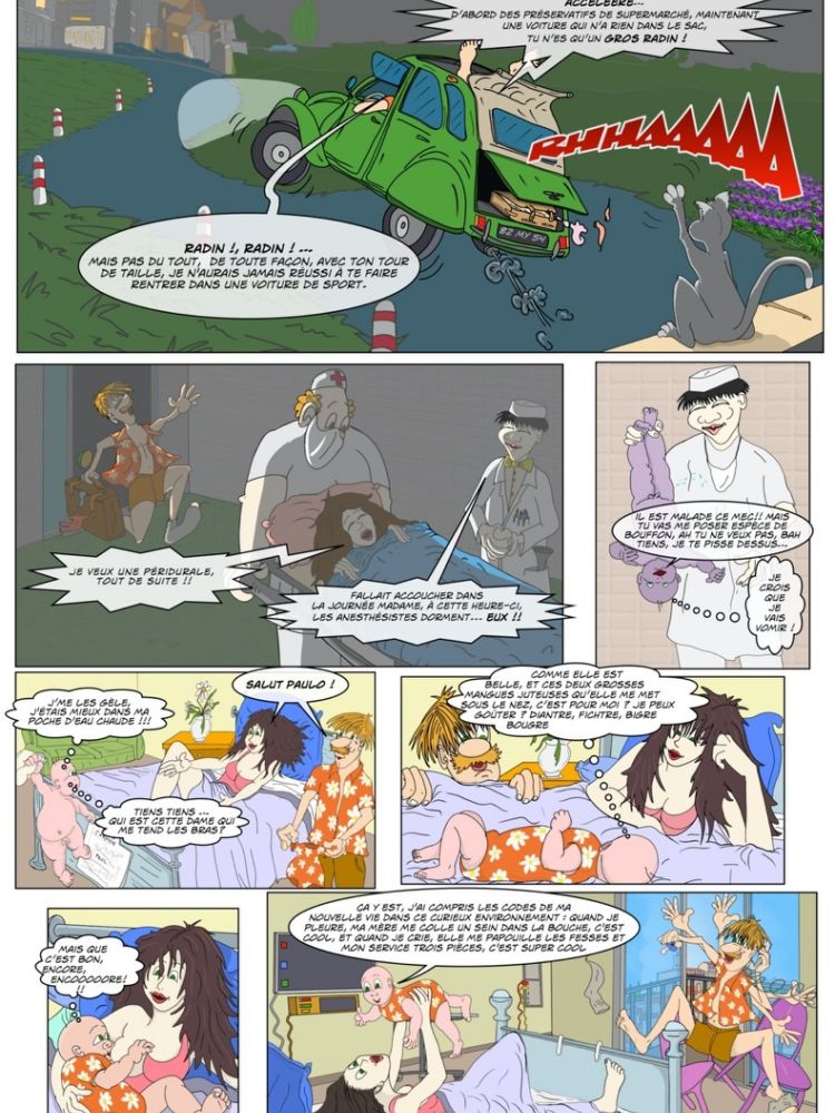 planche 4 pour la BD: 'Et un et deux et une fraterie'